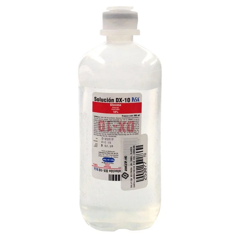 Solución Dextrosa 10% 500 ml