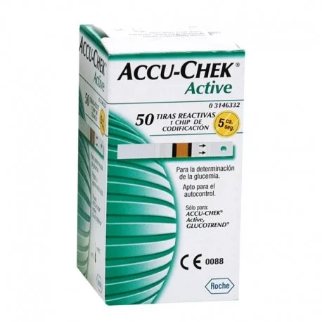 Tiras Reactivas Glucosa Accu-Chek Active 50 Piezas