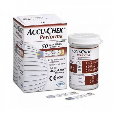 Tiras Reactivas Glucosa Accu-Chek Performa 50 Piezas