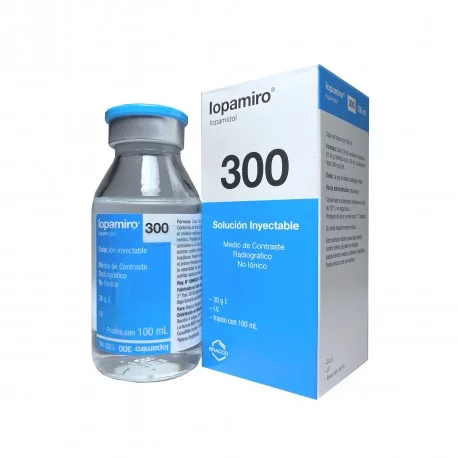 Medio de Contraste Hidrosoluble No Ionico Iopamiro 300 mg 100 ml