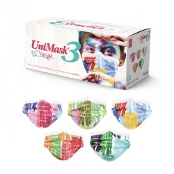 Cubre Bocas Unimask3 Colores Vango 50 Piezas